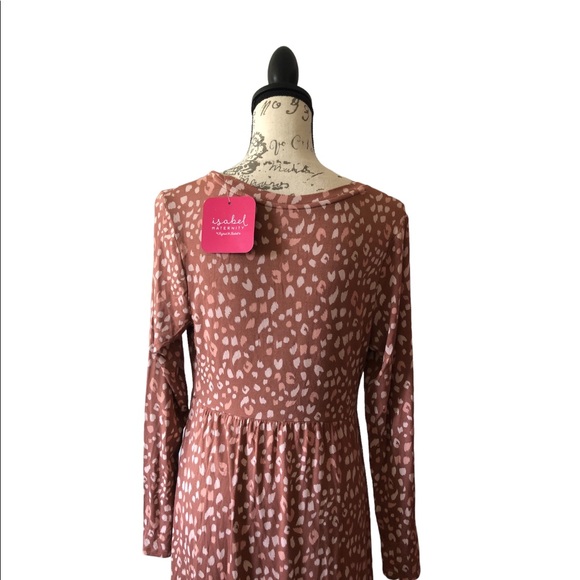 Isabel Maternity Women’s Dress Small Pink/Cream - Picture 3 of 8